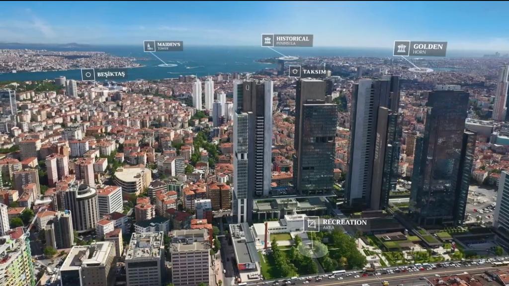 Quasar İstanbul Residence'de Satılık 1+1 Lüx Daire